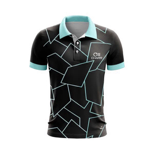 Polos deportivos de talla grande para hombre de alta calidad, sublimación totalmente personalizada impresa con patrón sólido, diseño retro de tamaño adulto - Product Image 3