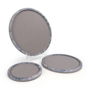 Ensemble de plateaux de service en aluminium massif nickelé poli sans poignée de la plus haute qualité, adapté aux événements de luxe - Product Image 5