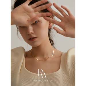 Collana a spina di pesce placcata oro 18K, 3mm, anti-ossidazione, impermeabile, con ciondolo a serpente e perline, gioiello raffinato, idea regalo - Product Image 2