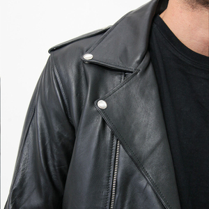 Veste en cuir pour homme, design classique haut de gamme, cuir véritable, respirante, mode hivernale pour un usage quotidien décontracté, personnalisable - Product Image 4