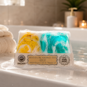 Premium Gold Handmade Gift <b>Soap</b> Luxury Natural Artisan Bath Bar Moisturizing Skin Care <b>Soap</b> Handmade in Europe - Product Image 1