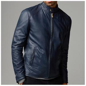 Elegante Chaqueta de Cuero Genuino para Hombre, Ideal para Motociclismo y Looks Atrevidos Diarios, Chaqueta de Motociclista para Hombre - Product Image 2