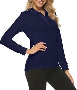 Women's Long Sleeve Golf Polo Shirts Lightweight Quick Dry Moisture Wicking Athletic Tennis Sports <b>Tops</b> Women's Polo Shirts - Product Image 5