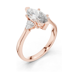 Anillo de Diamantes CVD de Laboratorio de 1.3 CT, VVS-VS EF, para Mujer, Elegante, en Oro de 18K, 14K, 10K y Plata 925, Oro Rosa, Amarillo y Blanco - Product Image 5