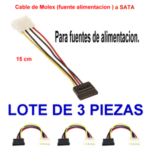 สายไฟ Molex เป็น SATA - อุปกรณ์เสริมสำหรับแหล่งจ่ายไฟ - Product Image 1