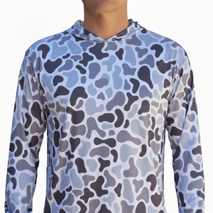 Camisa de Pesca con Capucha de Primera Calidad, Diseño Personalizado, Color Sólido, 100% Poliéster, Secado Rápido, UPF 50, Transpirable - Product Image 3