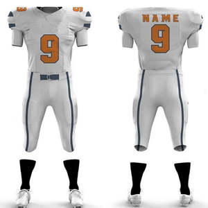 Uniformes de fútbol americano a precio de fábrica 2025, conjuntos de moda de la mejor calidad en todos los colores, talla grande, nueva llegada, sublimación - Product Image 4