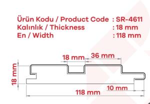 Moulures en bois grainé en MDF revêtu de PVC écologique et durable, résistantes à l'humidité, faciles à installer, accessoires de meubles d'intérieur - Product Image 2