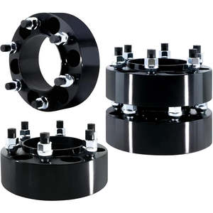 สเปเซอร์ล้อขนาด 6x135 2 นิ้ว 4 ชิ้น พร้อมอะแดปเตอร์แบบ Hub Centric เกลียว M14x2.0 รูกลาง 87.1 มม. ผลิตจากอะลูมิเนียมอัลลอยชุบโครเมียม - Product Image 1
