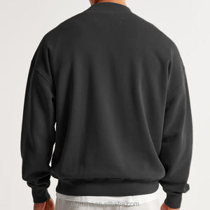 Nuevas sudaderas de peso pesado en blanco de alta calidad Crop French Terry Custom Vintage Sudadera de cuello redondo de gran tamaño para hombres 2026 - Product Image 2