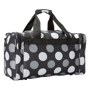 Sac de sport pliable personnalisé en gros avec logo de mode, sac de voyage imperméable pour femmes et hommes, sac de sport noir à sublimation - Product Image 1