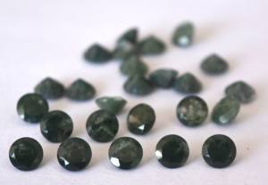 Agate mousse naturelle de qualité supérieure, 3 mm, ronde, facettée, qualité supérieure, agate mousse en vrac de qualité supérieure - Product Image 4