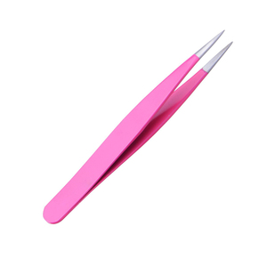 Pinzas para cejas de acero inoxidable con punta de precisión, herramienta de belleza profesional para el cuidado del cabello, pinzas para cejas - Product Image 1