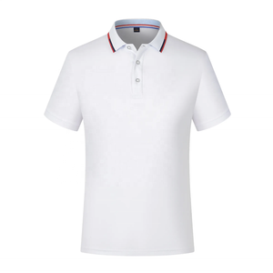 Camiseta de Manga Corta Azul para Hombre, Color Sólido, Mezcla de Poliéster/Algodón, Transpirable, 220g, Estilo Casual - Product Image 3