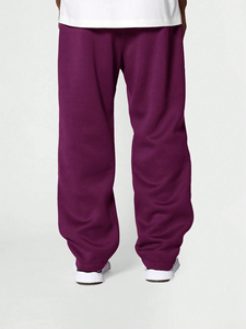 Custom Baggy Blank Plus Size Cotton <b>Jogger</b> Sweatpants <b>Stacked</b> Sweat Loose Sweatpants Men Straight Leg Sweatpants - Product Image 5