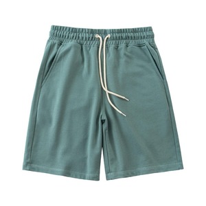 Shorts en molleton pour hommes, tissu doux en coton, vêtements décontractés d'été, taille élastique, coupe décontractée, vêtements de détente - Product Image 3