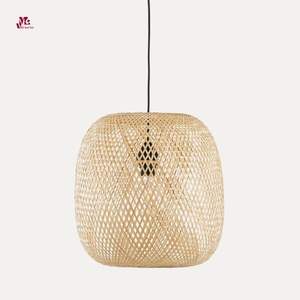 Lustre de luxe lumières rotin bambou abat-jour bambou naturel suspension bambou suspension lumière pour la décoration de la maison - Product Image 1