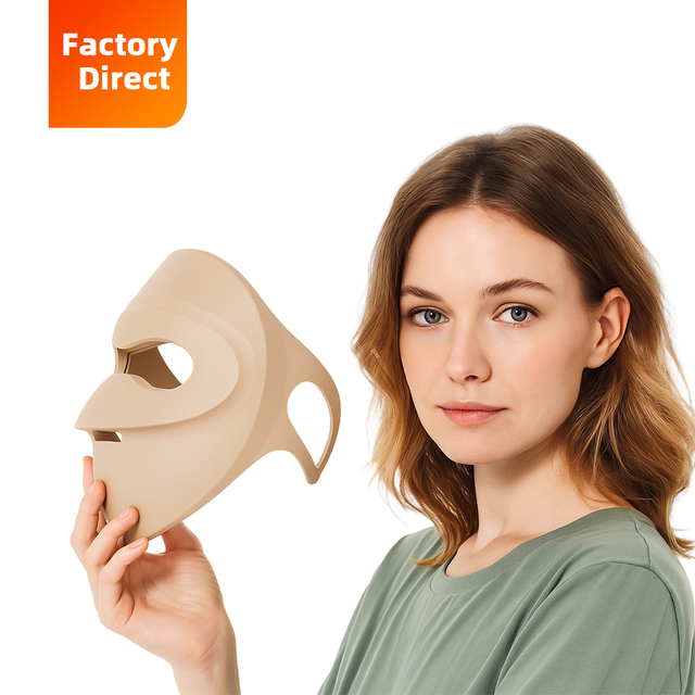 Redfy Skin Health Treatment 3D Silicone Hand Held LED Photon Facial Mask with 111 LEDs for Home Use Full Face Fit Light Therapy
