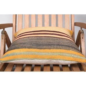 Almohada de lana Beige Kilim de 18x18 pulgadas, almohada rústica de lujo, patrón de estampado esponjoso Vintage para decoración de ropa de cama, Navidad, Halloween - Product Image 5