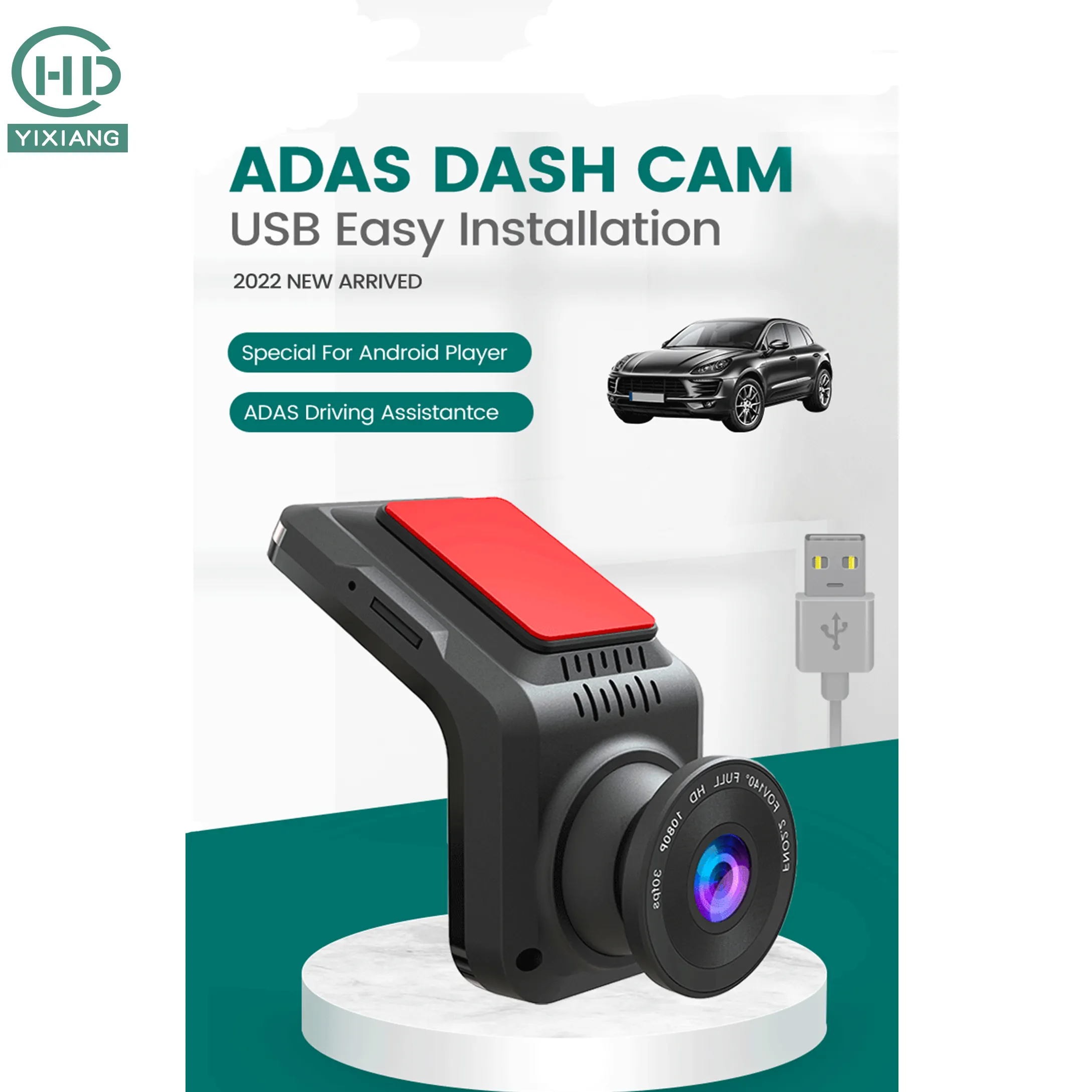 2022 Night Vision USB Car DVR Camera ADAS Dashcam 720P Android G-Sensor Auto Digital Video Recorder Loop Recording Dash Camera