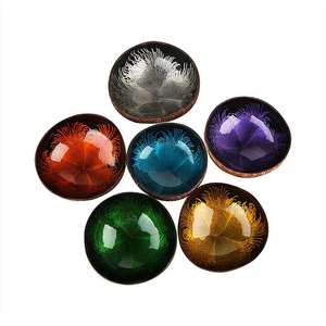 Fábrica de Vietnam hizo nácar cuencos de coco cáscara de huevo laca Placa de cáscara para alimentos buen precio para compradores comerciales - Product Image 3