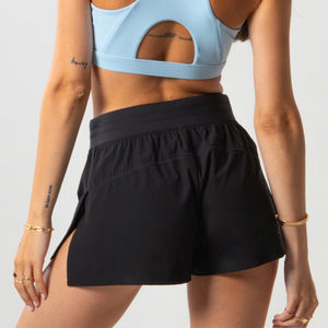 Shorts Deportivos Lisos para Mujer, Precio al por Mayor, Shorts de Gimnasio Personalizados de Spandex, Shorts Atléticos de Alta Calidad - Product Image 3