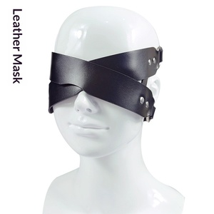 Bestseller Maschera per Occhi in Pelle BDSM SM Oscurante Giocattolo Sessuale per Adulti Ausilio per Flirtare in Camera da Letto per Coppie Gioco <span class=keywords><strong>di</strong></span> Bondage Benda per Occhi - Product Image 6