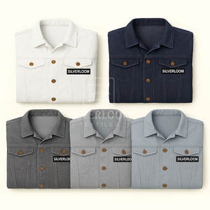 Chaqueta vaquera informal para hombre con cierre de botón Opciones de varios colores Logotipo personalizado Servicio de diseño Chaqueta de invierno disponible - Product Image 6