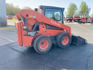 Used Kubota SSV75 Skid Steer Loader Mini Utility Compact <b>Track</b> Wheel Loader Attachments Include Motor Engine Bearing <b>Pump</b> Gear - Product Image 2