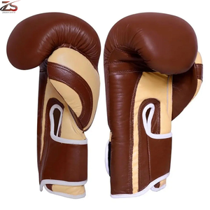Logo personnalisé Gants de boxe équipement Prix de gros Gants de boxe en cuir du Pakistan - Product Image 2