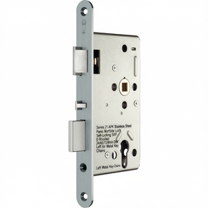 Serrure à mortaise anti-effraction en acier inoxydable Série 21 APK, auto-bloquante SSF avec E-Rounded 24/65/72/8mm DIN Gauche pour porte-clés métalliques - Product Image 3