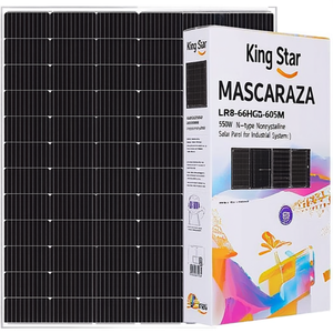 Panneau solaire monocristallin bifacial de type N King Star Solar LR8-66HGD-605M 550W pour systèmes industriels - Product Image 2