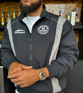 Veste de football coupe-vent 2026 en gros, survêtement de football à séchage rapide, col montant, manches longues, tenues d'entraînement, vestes de football unisexe - Product Image 5