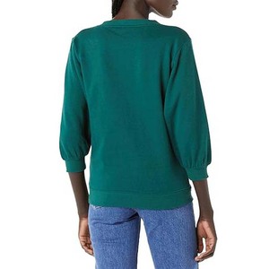 Sweat-shirt en molleton 100 % coton pour femme, séchage rapide, respirant, léger, col rond, manches longues, décontracté, personnalisable (OEM) - Product Image 2