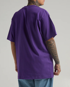 เสื้อยืดแฟชั่นสะพายไหล่สำหรับผู้ชายเสื้อผ้าแนวสตรีทแบบโอเวอร์ไซส์ทำจากผ้าฝ้าย100% ใส่สบายสั่งผลิตได้ตามต้องการ - Product Image 2