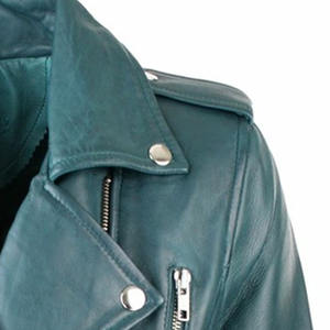 Chaqueta de cuero genuino de primera calidad con diseño elegante Costura duradera Ajuste cómodo. Para ropa informal o formal Talla XS - Product Image 6