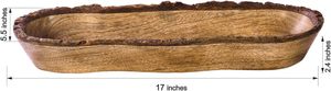 Bol de service en bois naturel pour salade et fruits, grand plateau profond, petit plateau décoratif pour le petit-déjeuner, fournisseur de plateaux alimentaires - Product Image 5