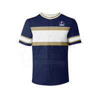 Maillot de baseball à boutons intégraux, personnalisable, respirant, grande taille, léger, 100 % polyester, séchage rapide, meilleur prix, le plus vendu