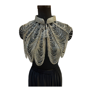 2024 High Quality Handmade 100% Cotton Beaded <b>Cape</b> for <b>Women</b> Fashion Available at Wholesale Price for Export - Product Image 1