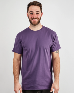 Camiseta de algodón pesado, textura suave de 165g/m2, cuello redondo, manga corta, diseño tubular - Product Image 1