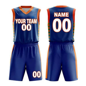 Uniforme de basket-ball unisexe de Service OEM à bas quantité minimale de commande nouvelle qualité nom d'équipe personnalisé uniforme de basket-ball de Sublimation imprimé - Product Image 4