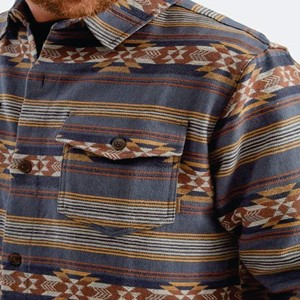 Hombres verano Streetwear moda suelta Casual Vintage cuello manga Cargo camisas al aire libre Camisas Blusas - Product Image 3