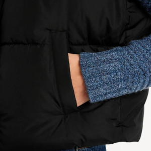 Chaleco acolchado cálido para mujer, diseño sin mangas para capas, chaleco acolchado para mujer, cierre de cremallera, elegante, acolchado, ligero para mujer - Product Image 2