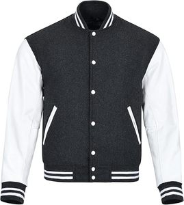 OEM College al por mayor chaquetas en blanco logotipo personalizado liso Letterman Graffiti CollegeBaseballjacket para los hombres - Product Image 1