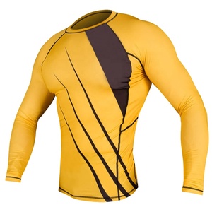 OEM ODM Maillot de bain Rashguard Hommes logo Sublimation Imprimé Spandex Rash Guard Gym Surf Plongée Rashguard Avec protection Uv - Product Image 3