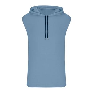 80% coton 20% polaire blanc pull polaire poids lourd sur taille impression personnalisée Logo hommes sweats à capuche et sweat-shirts basiques - Product Image 5