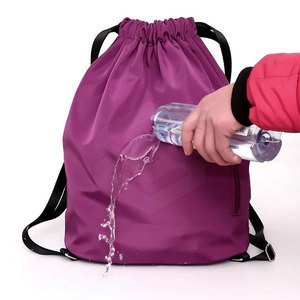 2025 Trending Customized Made Foldable Polyester High Quality Drawstring <b>Bags</b> with Custom Print Design - Product Image 2