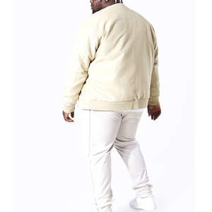 Wholesale Stylish Winter Oversize <b>Men's</b> <b>Jacket</b> Coat Plus Size Bomber Fur Custom Logo Solid Colors Made Polyester <b>Leather</b> - Product Image 3