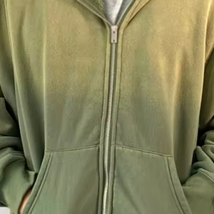 Sweats à capuche en molleton de coton 100% de haute qualité pour hommes, vêtements décontractés pour sports d'hiver à manches longues, mode avec fermeture éclair, nouveauté - Product Image 6
