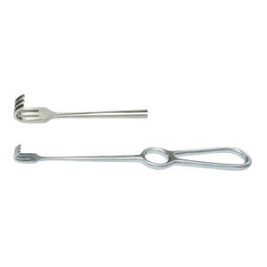 Retractor Volkman de 8,5 pulgadas, instrumento quirúrgico de 3 puntas, acero alemán de alta calidad, certificado médico CE - Product Image 1